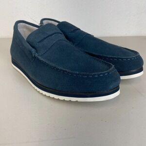 Swims Shoes Mens 6.5 Blue Loafer‎ Suede Leather Ortholite Comfort Casual NEW